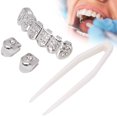 thumbnail image 1 of Soporte de dientes soporte universal de oro para dientes latón chapado en oro único de moda para dientes superiores dientes inferiores, 1 of 8