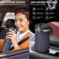 thumbnail image 5 of Modern 30oz Handheld Travel Tumbler with Handle – Double Wall Stainless Steel Insulated Cup, Flip Straw Lid, Leak-Proof & BPA-Free for Hot and Cold Drinks – Durable Coffee & Juice Mug White, 5 of 7