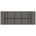 thumbnail image 5 of vidaXL Garden Table with Glass Top Brown 240x90x75 cm Poly Rattan, 5 of 5