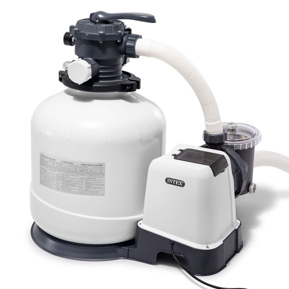 Intex 3000 GPH Pool Sand Filter Pump with Automatic Timer (2 Pack)