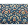 thumbnail image 5 of Blue floral Modern 13X13 Handmade Wool Rug # 11366, 5 of 11