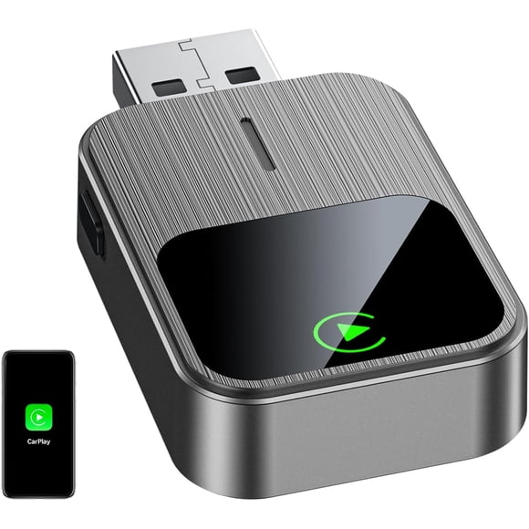 Wireless CarPlay Adapter for iPhone Converts Wi to Wireless CarPlay Adapter with Reset Button No Delay Compatible for Apple iPhone iOS + Cars from ()