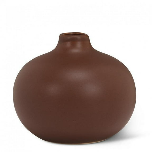 Brown Ball Bud Vase
