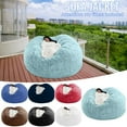 thumbnail image 6 of Holloyiver Giant Fur Bean Bag Chair Cover, Ultra Soft Bean Bag Bed for Adults (No Filler, Cover only), Round Soft Fluffy Faux Fur Bean Bag Lazy Sofa Bed Cover, Machine Washable Bean Bag 53 x25 Inch, 6 of 6