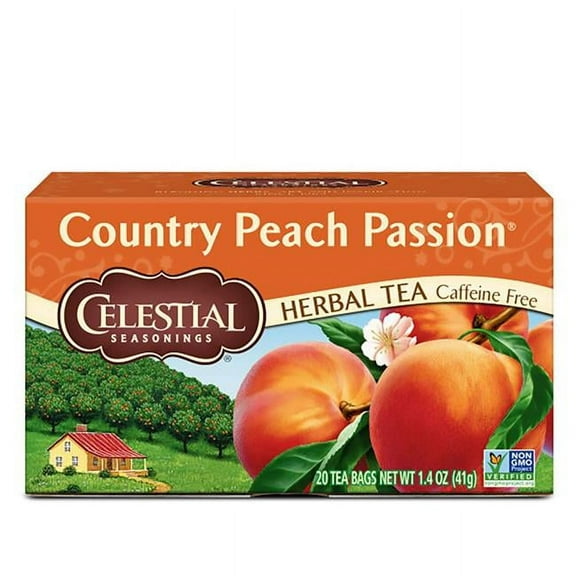 Country Peach Passion Herbal Tea - Pack of 6 - 16 Bag
