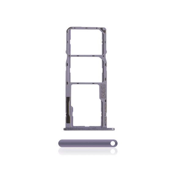 Replacement Dual Sim Card Tray Compatible For Motorola Moto G7 Power (XT1955 / 2019) (International Version) (Iced Violet)