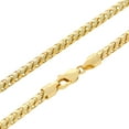 thumbnail image 3 of Nuragold 10k Real Yellow Gold Solid Franco Diamond Cut 3mm Spiga Wheat Chain Bracelet (7"-9") Italian Jewelry for Men, 3 of 3