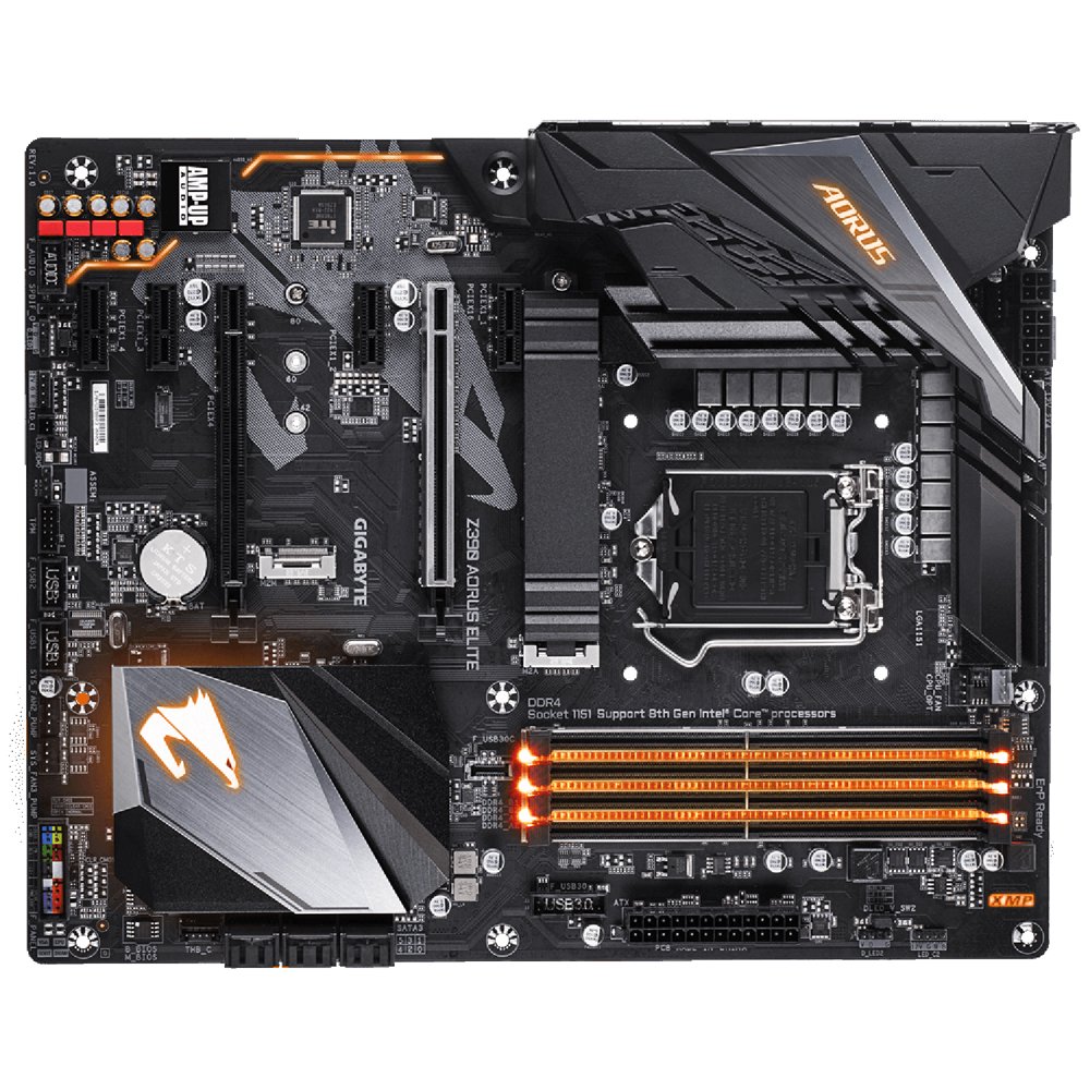 GIGABYTE Z390 Aorus with 12 Phases Digital VRM Solutions Screw Mounted