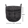 Better Homes & Gardens Wister 12 in Round Resin Rattan Planter