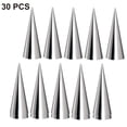 thumbnail image 1 of 30 moldes de acero inoxidable con forma de cono para croissants, moldes cónicos para rollos de crema pastelera en espiral, moldes para pan, pasteles, cannoli, croissants y más, 1 of 8