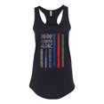 thumbnail image 2 of Wild Bobby, No One Fights Alone First Responder Dispatcher EMS Corrections Police Fire Military Unity, Pop Culture, Women Racerback Tank Top, Black, Small, 2 of 4