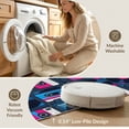 thumbnail image 5 of ODIKA 3'x5' Washable Throw Rug Personalized Kpop Record Player Themed Music Cassette Movie Theater for Entryway, Kitchen, Mudroom, Stain Resistant, Low Profile, Non-Slip, 5 of 7