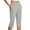 AA-Gray, variant on QATAINLAV Womens Yoga Capri Pants Summer High Waisted Side Split Legging Capris Pull On Stretch Dressy Casual Cropped Trousers with Pockets Black XXXL