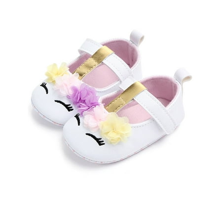 

WSEVYPO Baby Girls Walking Shoes Infant Soft Sole Sneakers For First Walkers