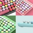 thumbnail image 3 of Bearachild Juego de ratón y teclado inalámbrico, Universal, para oficina, escuela, negocios, Notebook, escritorio, portátil, PC, teclado de Videojuegos y accesorios Rosa, 3 of 6