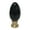 Black - Pack of 1, variant on Royal Designs, Inc. Ceramic Egg Shaped Lamp Finial for Lamp Shade, F-5051BLK-1, Black, Single