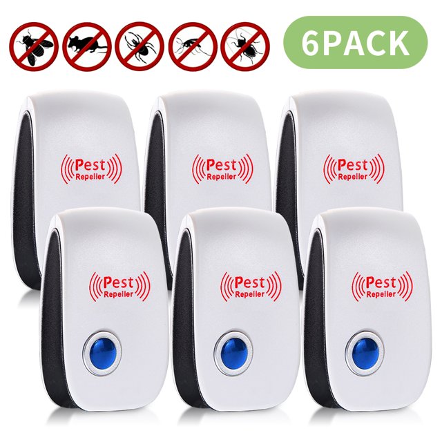 Ultrasonic Pest Repeller(6 Pack).2022 Pest Control Ultrasonic Repellent