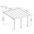 thumbnail image 4 of Palram - Canopia Olympia 10' x 14' Patio Cover - White/White, 4 of 11