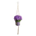 thumbnail image 4 of Gardening And Greening Woven Hanging Rack Flower Pot Net Bag - Iron Circle Hemp Simple Style 105cm Material: Hemp Rope It Is Recommended To Sell Multiple Pcs In Combination. The, 4 of 8