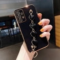 thumbnail image 3 of Love Heart Plush Bracelet Case For Samsung Galaxy A14 A15 A24 A25 A34 A54 A04S A05 A13 A23 A32 A52 Chain Plating Silicone Cover, 3 of 5