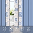 thumbnail image 2 of Blue Blackout Window Curtains for Living Room,Thermal Insulated Curtains,52x84 Inch,Set of 2, 2 of 6