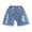 Blue, variant on ibiyuan Jean Shorts for Girls Kids Cute Ripped Distressed Tween Girls Denim Shorts High Waisted Straight-Fit Bow Embroidered Summer Cargo Shorts