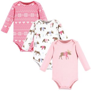 Hudson Baby Long-Sleeve Bodysuits, 3-Pack