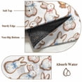 thumbnail image 6 of Cute Rabbits Chickens Round Area Rug 4Ft Washable Circle Rugs for Bedroom Dining Room, Spring Abstract Modern Animals Non-Slip Carpet Floor Mats Indoor Outdoor Carpet Runner Aesthetic Home Decor, 6 of 8