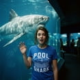 thumbnail image 4 of Womens Pool Shark T Shirt Funny Swimming Pools Great White Sharks Joke Tee for Ladies Womens Graphic Tees, 4 of 9