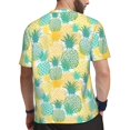thumbnail image 2 of Wukai Pineapples1 Print Men's Short-Sleeved Mesh T-Shirt,Quick-Dry Short Sleeve Workout T-Shirt-Medium, 2 of 8