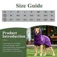 thumbnail image 2 of TELOLY Dog Sweater,Designed Large Breeds Dog Sweaters for Small Dogs Male,Flexible Movement Support Dog Clothes for Small Dogs,Purple1,XXXXL, 2 of 6