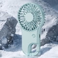 thumbnail image 5 of Foldable Handheld Mini Fan with Hook USB Rechargeable 2-in-1 Desktop & Portable Personal Cooling Fan for Travel Commute Outdoor, Portable Electric Fans,White, 5 of 8