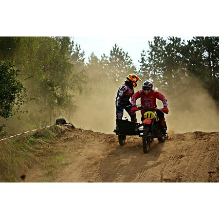 - Framed Art For Your Wall Cross Motorcycle Race Sand Sidecar Motocross 10x13 Frame