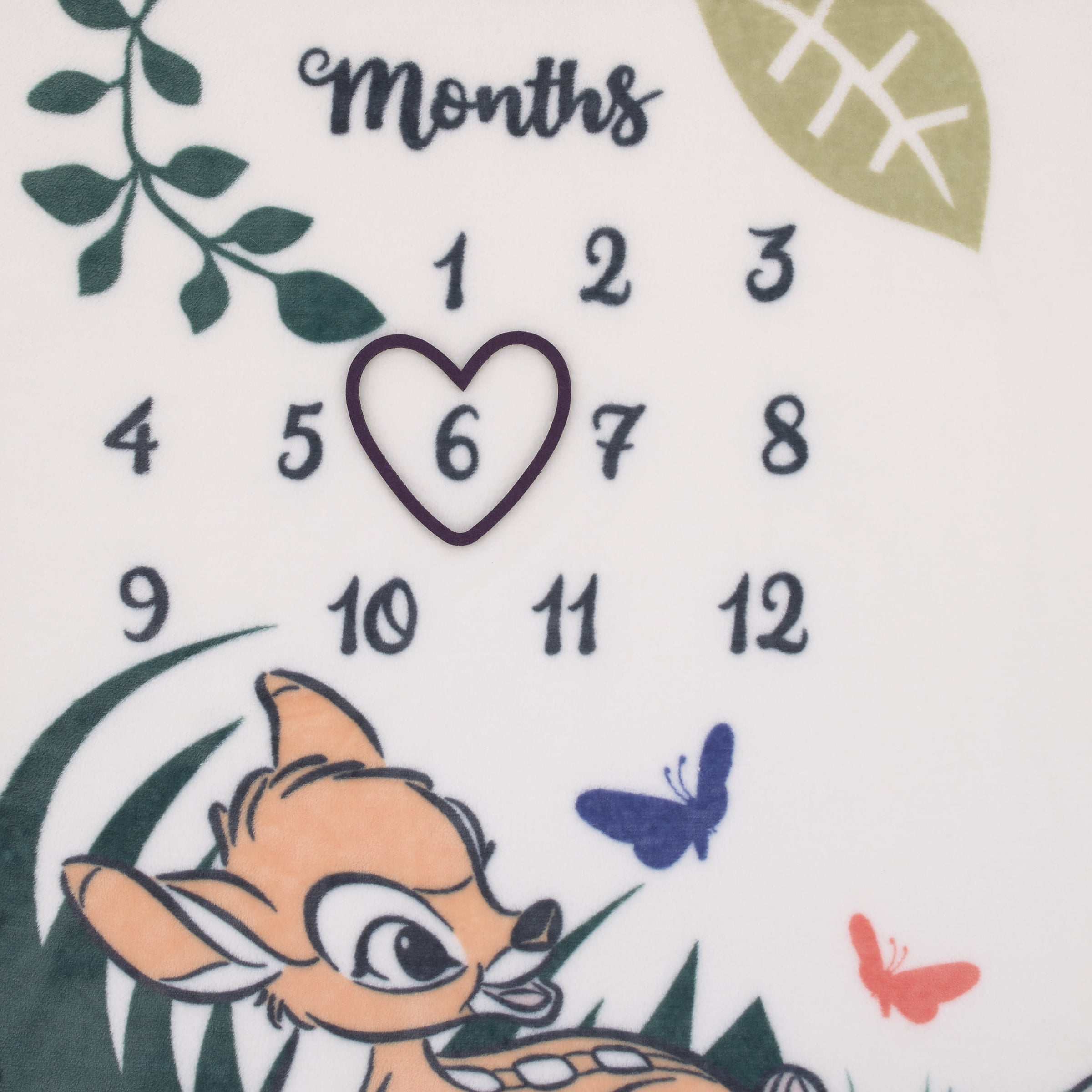Disney Bambi Photo Op Milestone Baby Blanket