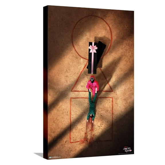 Netflix Squid Game - Field Canvas Wall Poster, 14.725" x 22.375"
