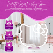 Impressions Vanity Hello Kitty Tri-Tone LED Table Makeup Mirror with Touch Sensor