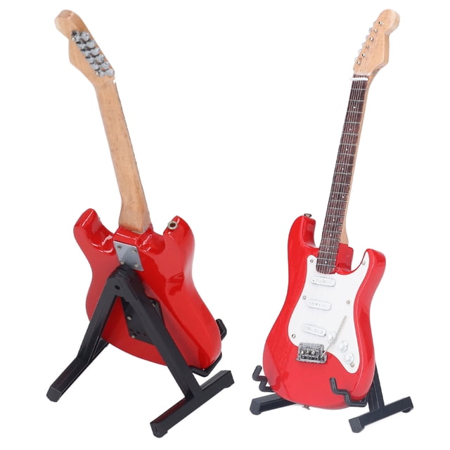 Guitarra Eléctrica en Miniatura 1: 4 Guitarra Eléctrica en Miniatura de Tilo Mini Modelo de Guitarra Eléctrica Modelo de Instrumento Musical en Miniatura ANGGREK Otros