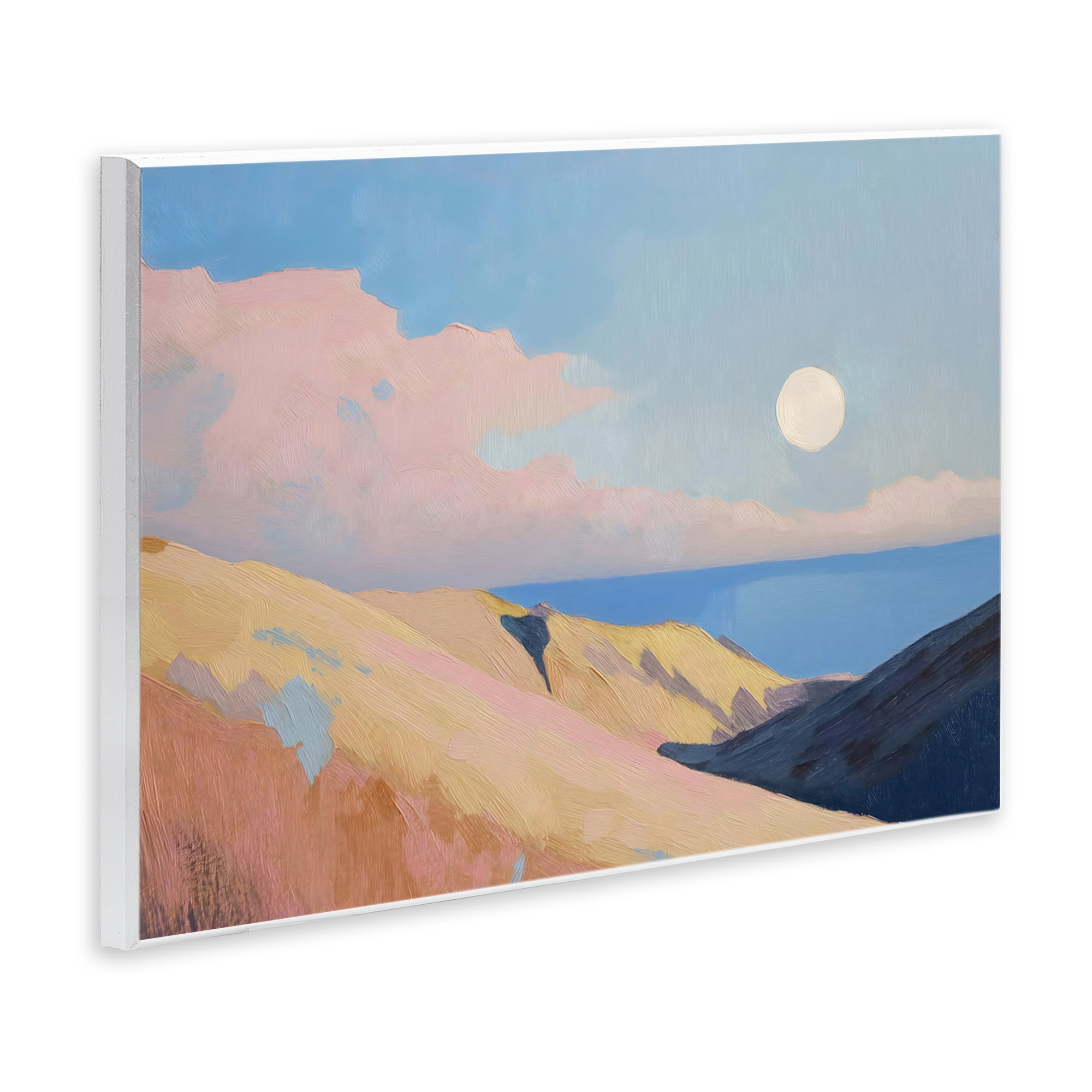 Stupell Industries Pink Hills At The Ocean Wall Plaque Art, design by Gina Kelly