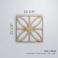 thumbnail image 3 of Ekena Millwork 23 3/8"W x 23 3/8"H x 1/4"T Large Swansea Decorative Fretwork Wood Wall Panels, Alder, 3 of 18