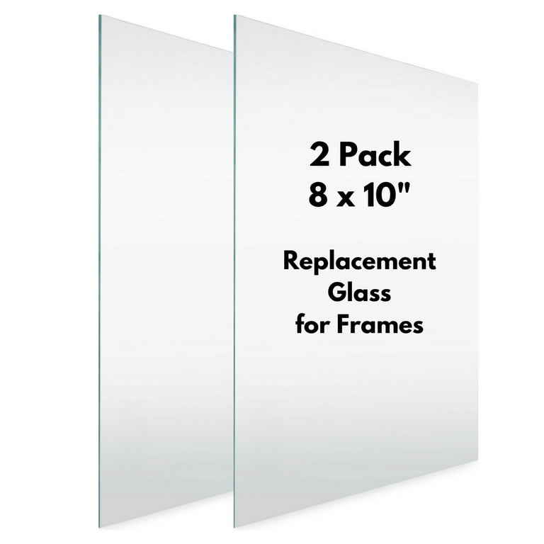 Icona Bay 8x10 Photo Picture Frame Heat-Strengthened Glass Cover Replacement, 2 Pack, Size: 8 x 10, Clear