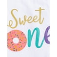 thumbnail image 6 of Baby Girl First Birthday Outfit Sweet One Romper Donut Skirt Headband Set 1st/1/2 Half 1 Year Old Cake Smash Clothes, 6 of 8