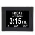 thumbnail image 4 of Year Month Alarm Clock, 7 Inch Digital Day Clock Black  For Home For Elderly US Plug, 4 of 8
