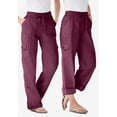 thumbnail image 3 of Woman Within Plus Size Convertible 2-in-1 Cargo Pant & Capri Elastic Waist, 3 of 6