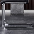 thumbnail image 4 of Sumdeal Modern Dining Chairs Set of 4 , Metal Kitchen Chairs with Leather Padded Seat High Back, Dining Chairs set of 4,Black, 4 of 8