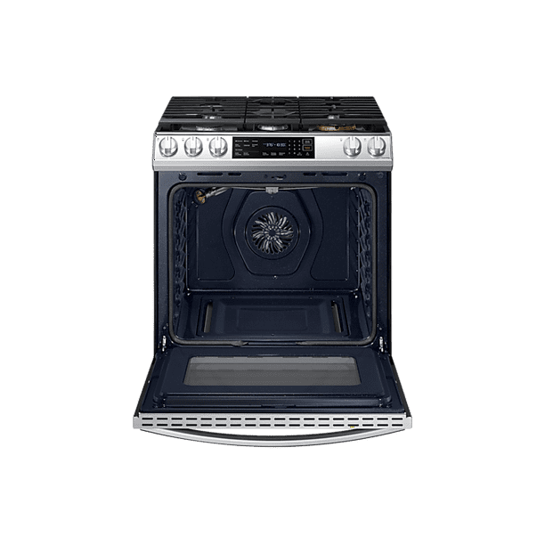 Estufa de 30 Pulgadas Samsung con freidora de aire horno de cu