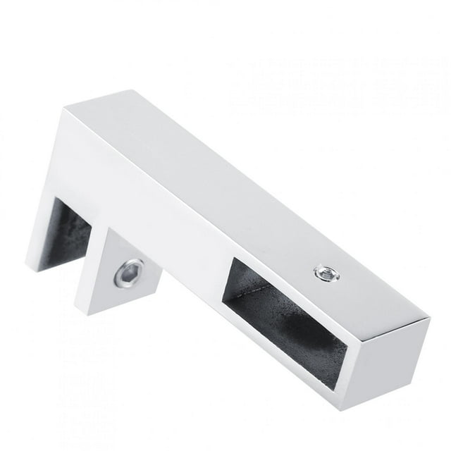 Charnière de Porte de Salle de Bains, 304 en Acier Inoxydable en Forme de F Porte de Salle de Bains Charnière Verre Support de Fixation de Fenêtre Clip de Fixation