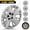 Lacquer, variant on 18 inch Set of 4 Steel Wheel Hubcaps for 2014-2020 Chevy Impala Bolt-on Installation Black Lacquer