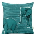 thumbnail image 1 of VargottamSquare Pillow Cover - Decorative Pillow Covers20x20 Inches,PrintedTeal BlueThemePillowcase, DecorativeSquareCushionCovers, 1 of 1