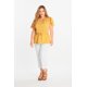 thumbnail image 1 of Blusa Casual Flores Amarillo Dama Mundo Terra 026350, 1 of 3