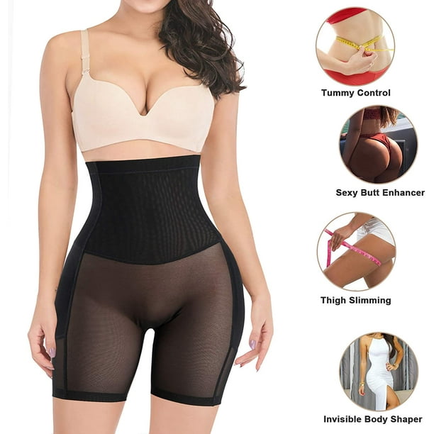 Irisnaya Shapewear Women Butt Lifter Tummy Control Panties Body Padded Enhancer Seamless Underwear Short(Black Large) - Walmart.com
